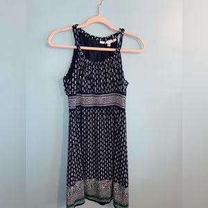 Small navy blue midi dress